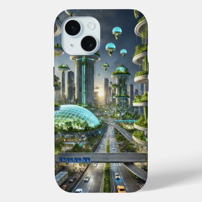 Die Metropole der Bio-Dome Case-Mate iPhone Hülle (Rückseite)