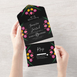 Die mexikanische Blütenschmetterlingsblume All In One Einladung
