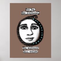 Die Mikrowelle explodiert die Poster-Wall-Kunst