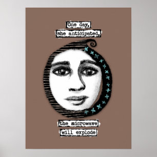 Die Mikrowelle explodiert die Poster-Wall-Kunst Poster