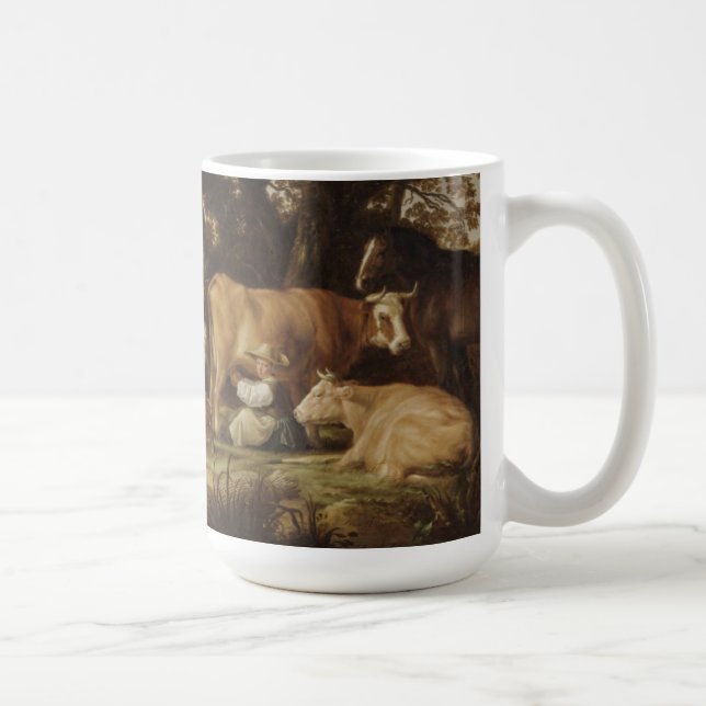 Die Milchmädchen Aelbert Cuyp Kaffeetasse (Rechts)