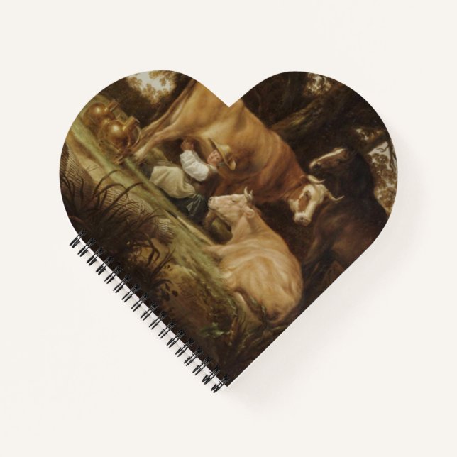Die Milchmädchen Aelbert Cuyp Notizbuch (Vorderseite)