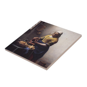 Die Milchmädchen von Johannes Vermeer Fliese