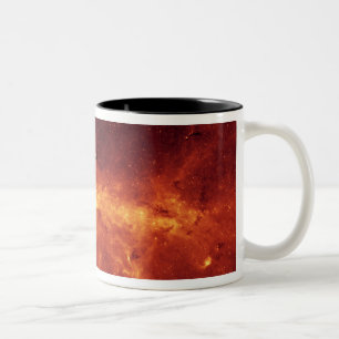 Die Milchstraßemitte aglow mit Staub Zweifarbige Tasse