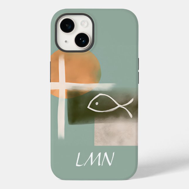 Die minimalistische Kunst der Erde Case-Mate iPhone 14 Hülle (Rückseite)