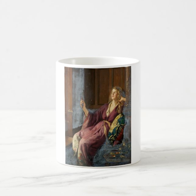 Die Minx (von John Collier) Kaffeetasse (Mittel)