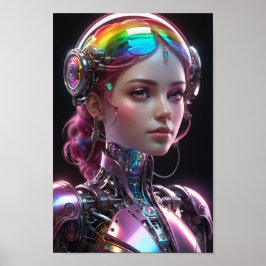 Die Mischung aus Technologie und Leben Poster