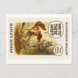 Die Mishap Grußkarte von Buzzfusion Hollow Maple! Postkarte