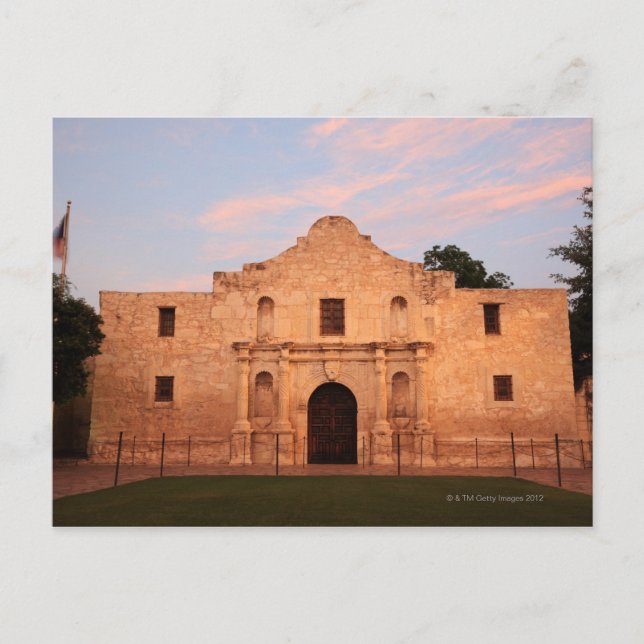 Die Mission von Alamo im modernen San Antonio, 2 Postkarte (Vorderseite)