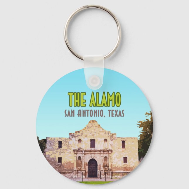 Die Mission von Alamo San Antonio Texas Schlüsselanhänger (Vorderseite)