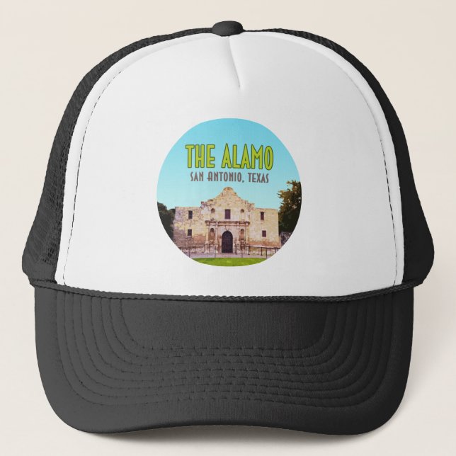Die Mission von Alamo San Antonio Texas Truckerkappe (Vorderseite)