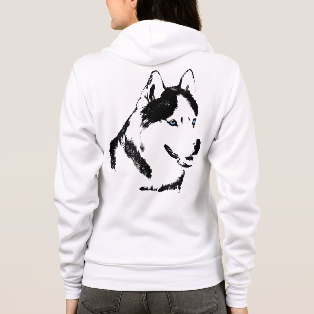 Die mit Kapuze heisere Jacke der heiseren Hoodie (Rückseite)