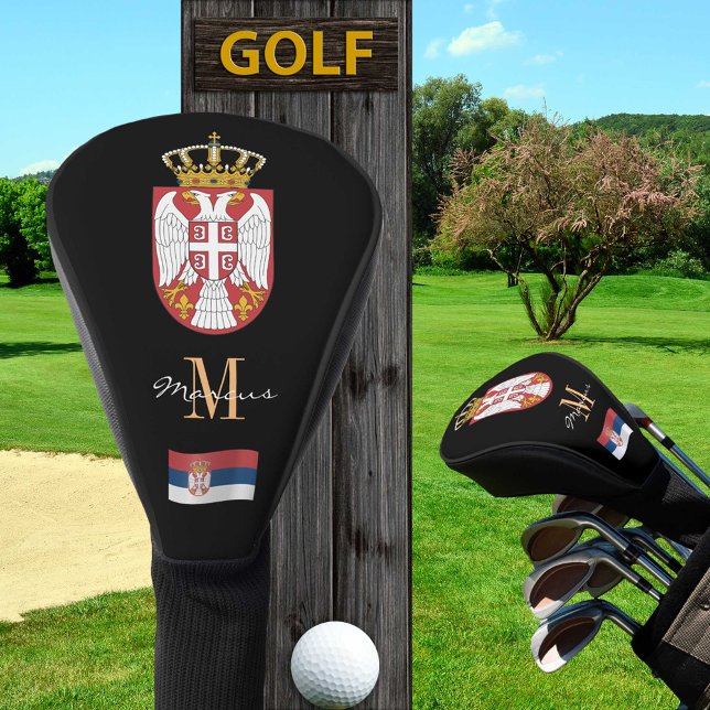Die Mit Monogramm Golf Clubs von Serbien, unter se Golf Headcover (Von Creator hochgeladen)
