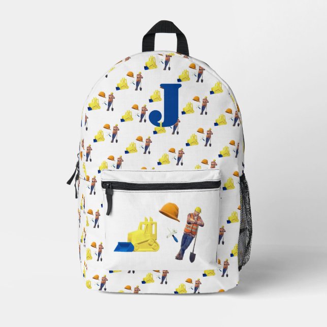 Die Mit Monogramm Konstruktion der Jungen Bedruckter Rucksack (Vorderseite)