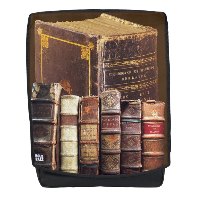 Die mittelalterliche Bibliothek und Bücher der Ant Rucksack (Vorderseite)