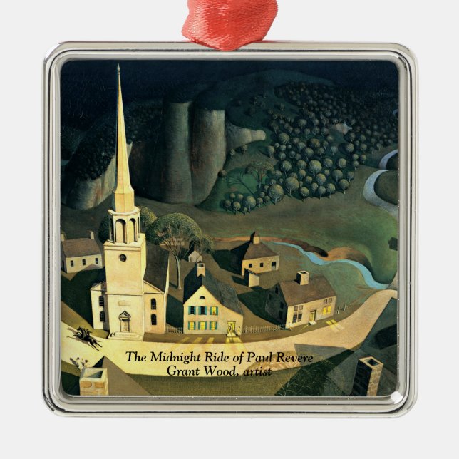 Die Mitternachtsreise von Paul Revere Ornament Aus Metall (Vorne)