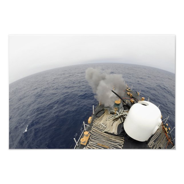 Die MK-75 76 mm Kanone Fotodruck (Vorne)