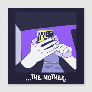 Die mobile Hands der Mutter Violet Avocado Magnetk Magnetkarte
