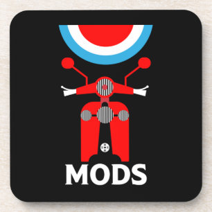 Die Mod - Mod und Rockers - britische Musik Getränkeuntersetzer