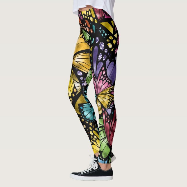 Die Mode des sozialen Schmetterlings-Pops Leggings (Links)