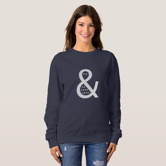 Die Mode-Strickjacke der weißen Sweatshirt (Vorne ganz)