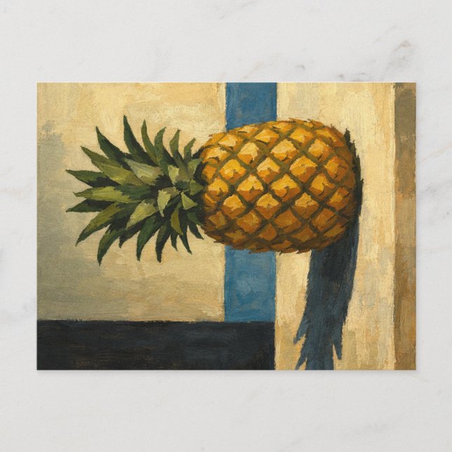 Die moderne Ananas-Postkarte Postkarte (Vorderseite)