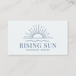 Die moderne Boho Sun and Beach Wave Business Card Visitenkarte