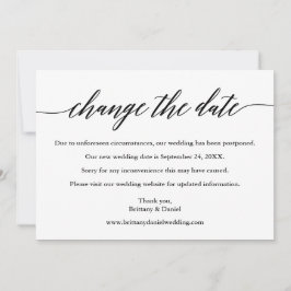 Die moderne Kalligrafie verändert das Datum der ne Save The Date