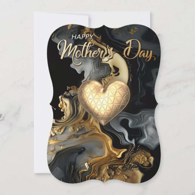 Die moderne Karte der glücklichen Mutter (Vorderseite)