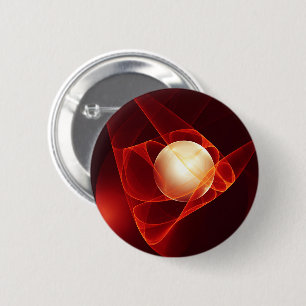 Die moderne Kunst des Abstrakten Roten Fraktals sc Button