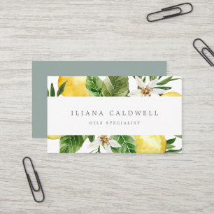 Die moderne Lemon Garden Business Card Visitenkarte