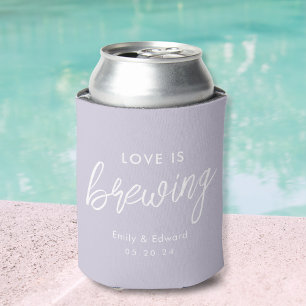 Die moderne Lilac-Liebe bricht Gastgeschenk Hochze Dosenkühler