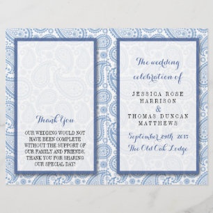 Die moderne Paisley Wedding Collection - Blue