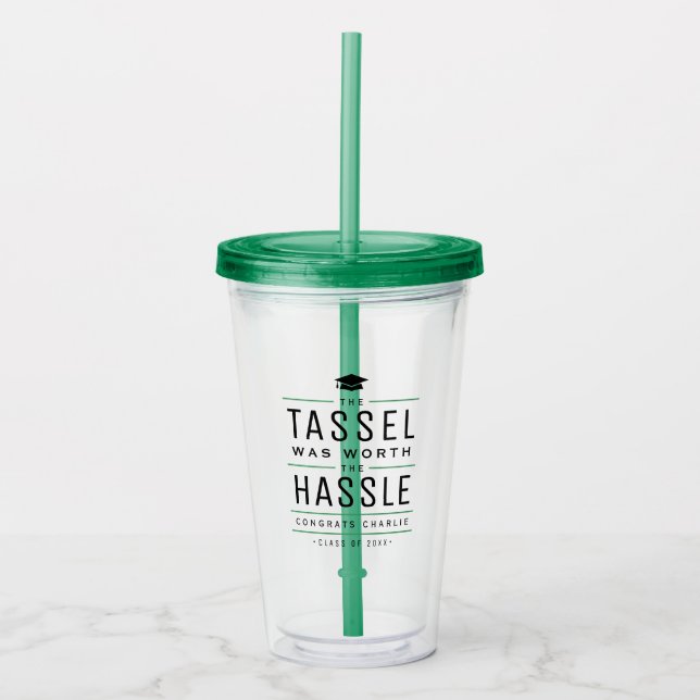 Die moderne Tassel war den problemlosen Abschluss  Acryltrinkbecher (Vorderseite)