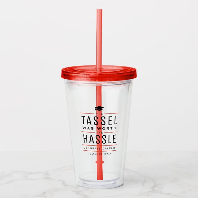 Die moderne Tassel war den problemlosen Abschluss  Acryltrinkbecher (Vorderseite)