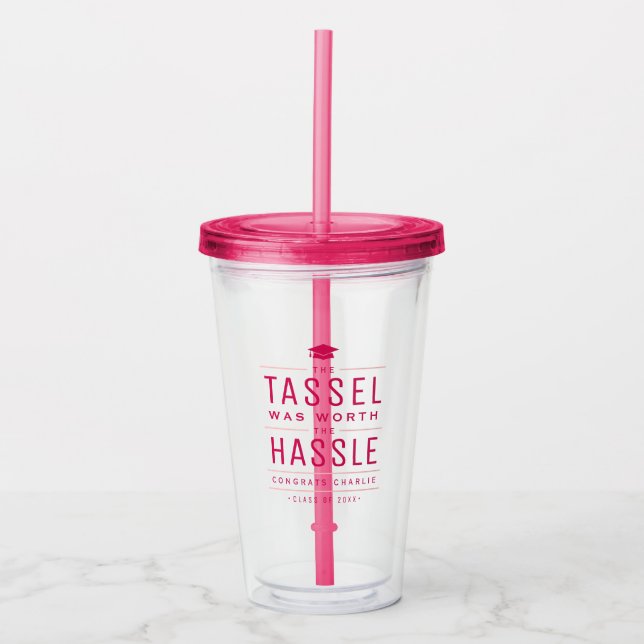 Die moderne Tassel war den problemlosen Abschluss  Acryltrinkbecher (Vorderseite)