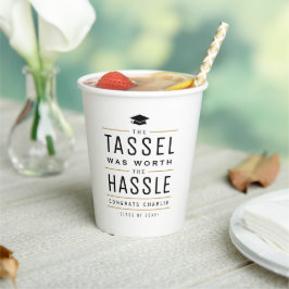 Die moderne Tassel war den problemlosen Abschluss Pappbecher