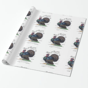 die moderne Vintage Türkei Geschenkpapier