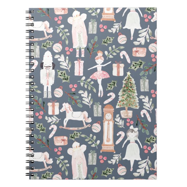 Die moderne Wasserfarbe Nutcracker Notizblock (Vorderseite)