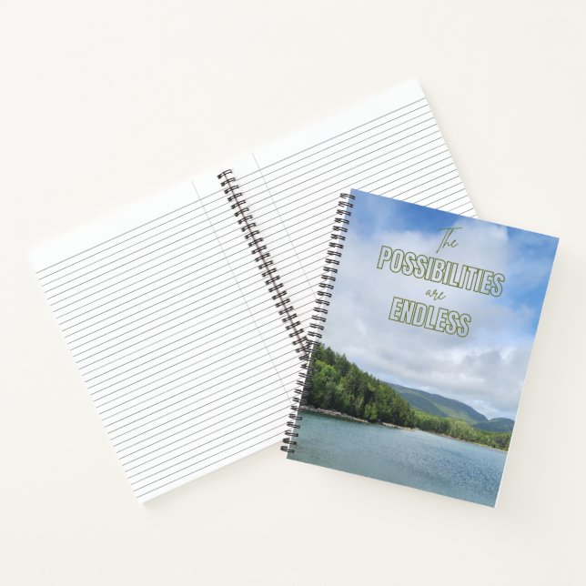 Die Möglichkeiten sind endloses Notebook Notizbuch (Innenseite)