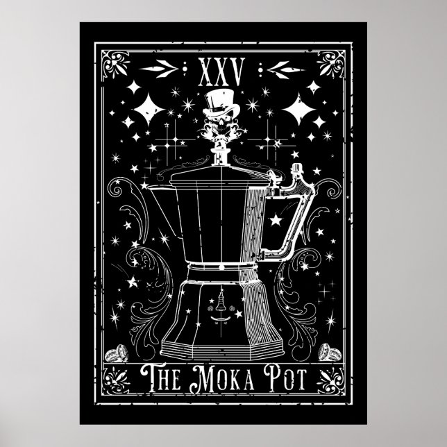 Die Moka Pot Tarot Card Poster (Vorne)