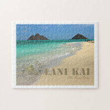 Die "Moks" Insel des Oahu-Postkartenpuzzlespiels