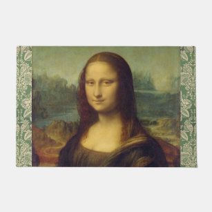 Die Mona Lisa durch Leonardo da Vinci Fußmatte