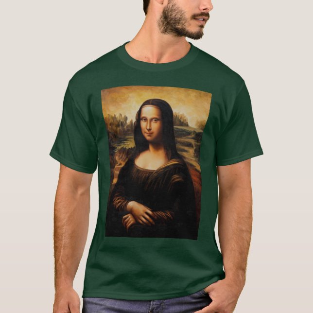 Die Mona Lisa durch Leonardo da Vinci T-Shirt (Vorderseite)