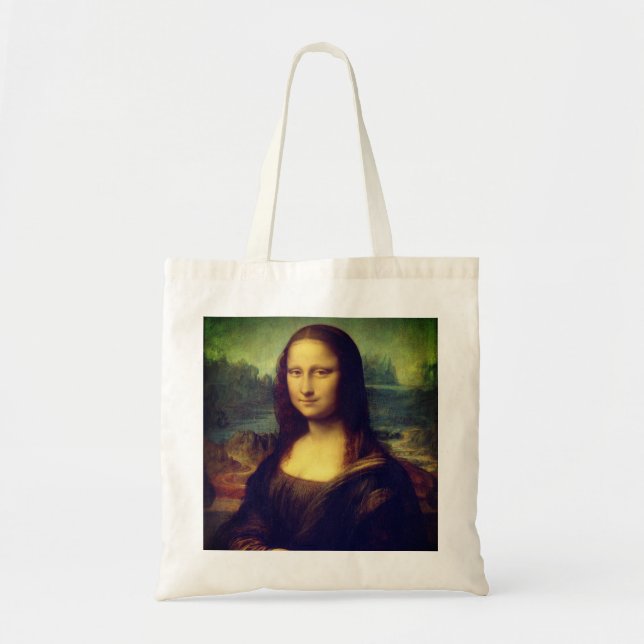 Die Mona Lisa durch Leonardo da Vinci Tragetasche (Vorne)