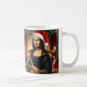 Die Mona Lisa feiert Weihnachten, Kunstfeste Kaffeetasse
