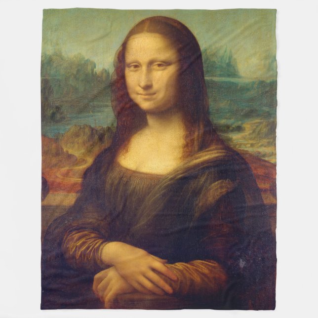 Die Mona Lisa Fleecedecke (Vorderseite)