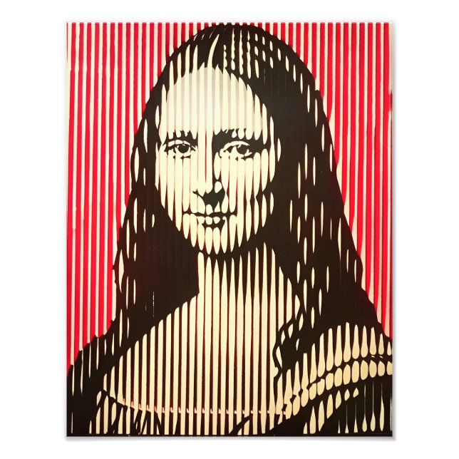 Die Mona Lisa im BAUHAUS-Stil Fotodruck (Vorne)