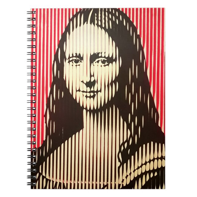 Die Mona Lisa im BAUHAUS-Stil Notizblock (Vorderseite)
