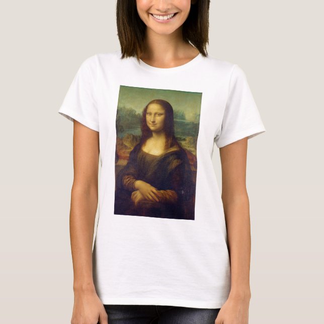 Die Mona Lisa La Joconde von Leonardo Da Vinci T-Shirt (Vorderseite)